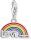 Charm Anhänger Bunter 3D Regenbogen - 925 Sterlingsilber