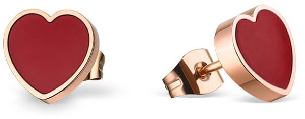 Ohrringe aus Edelstahl in Herzform - Bering Jewelry Modell: 715-37-05