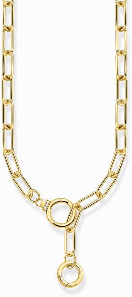 Gliederkette mit zwei Ringverschlüssen uns Steinen - Thomas Sabo Modell: KE2192-414-14