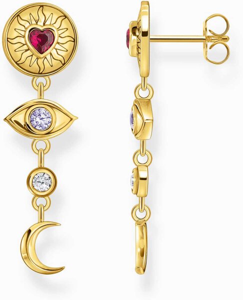 Lange Ohrhänger kosmische Talismane in 3D Optik - Thomas Sabo Modell: H2277-995-7