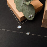 Shade Halskette mit Sonnen Anhänger - Holzkern Modell: Jewelry