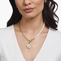 Collier aus Kette und Perlen mit zwei Verschlüssen - Thomas Sabo Modell: KE2193-445-14
