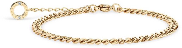 Armband Panzerkette Edelstahl IP gelbgold beschichtet - Bering Jewelry Modell: 649-27-190