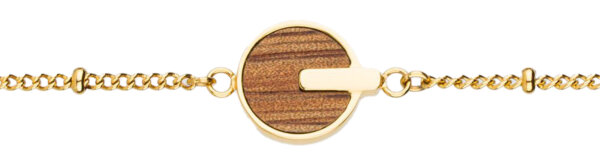 Opacity Armband mit rundem Holz Anhänger - Holzkern Modell: Jewelry
