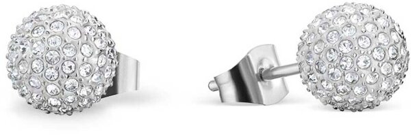 Ohrstecker als Kugel mit Steinchen besetzt - Bering Jewelry Modell: 719-17-05