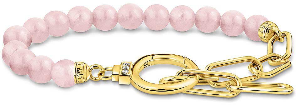 Armband mit rosa Beads und Gliederelementen - Thomas Sabo Modell: A2134-414-9