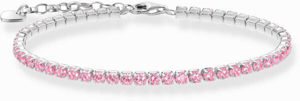 Tennisarmband mit pinken Zirkoniasteinchen - Thomas Sabo Modell: A2167-051-9