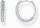 Silberfarbene Kreolen mit Zirkoniasteinbesatz - Thomas Sabo Modell: CR730-051-14