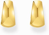 Goldfarbene Kreolen, in eleganter Trapezform mit von den 90s inspirierter Chunky-Optik - Thomas Sabo Modell: CR740-413-39