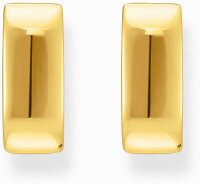 Goldfarbene Kreolen, Mit eckiger Form und minimalistischem Design - Thomas Sabo Modell: CR744-413-39