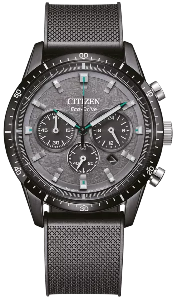 Citizen Herrenuhr Modell: CA4625-02H mit schwarzem Zifferblatt und Edelstahl/Milanaisearmband
