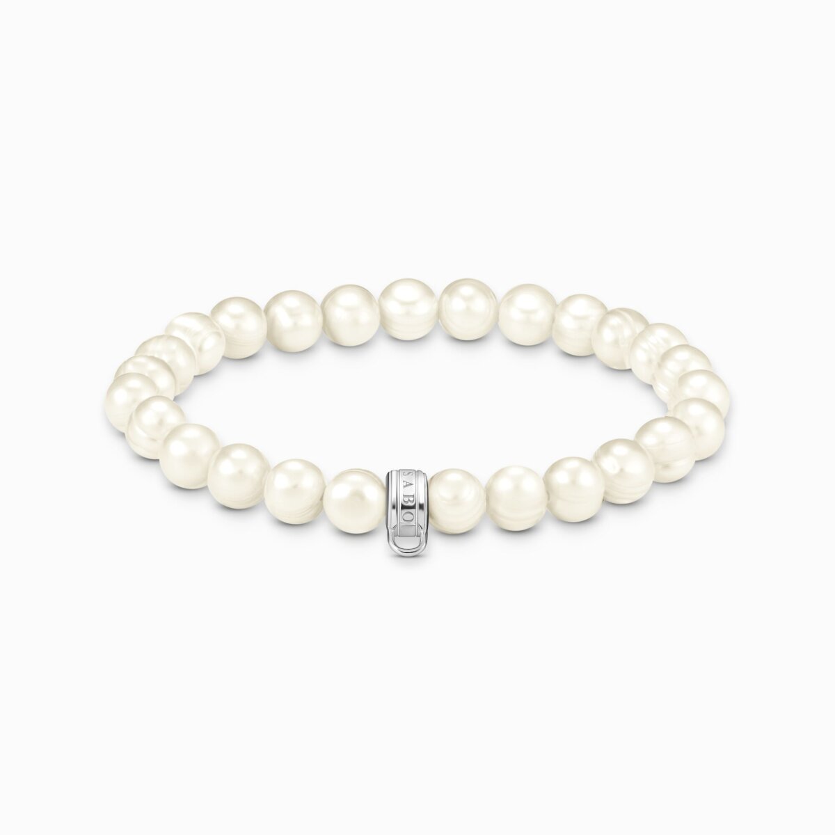 Thomas Sabo Bead-Armband Modell: X0293-082-14-L19 mit weißen Süßwasserzuchtperlen und ringförmiger Öse für Charms #1