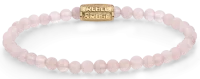 Rosa Armband aus 4mm Rosenquarzsteinchen mit...