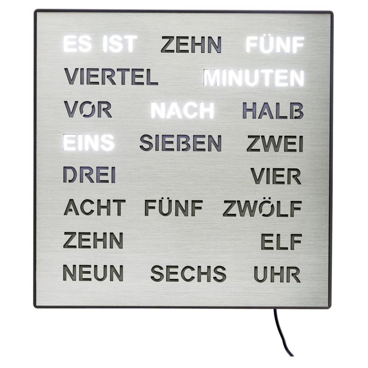 AMS Tisch- und Wanduhr 1245 - Kunststoffgehäuse