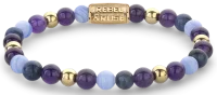Armband aus 6mm Steinen (Amethyst, Sodalith, Achat, Stahl...