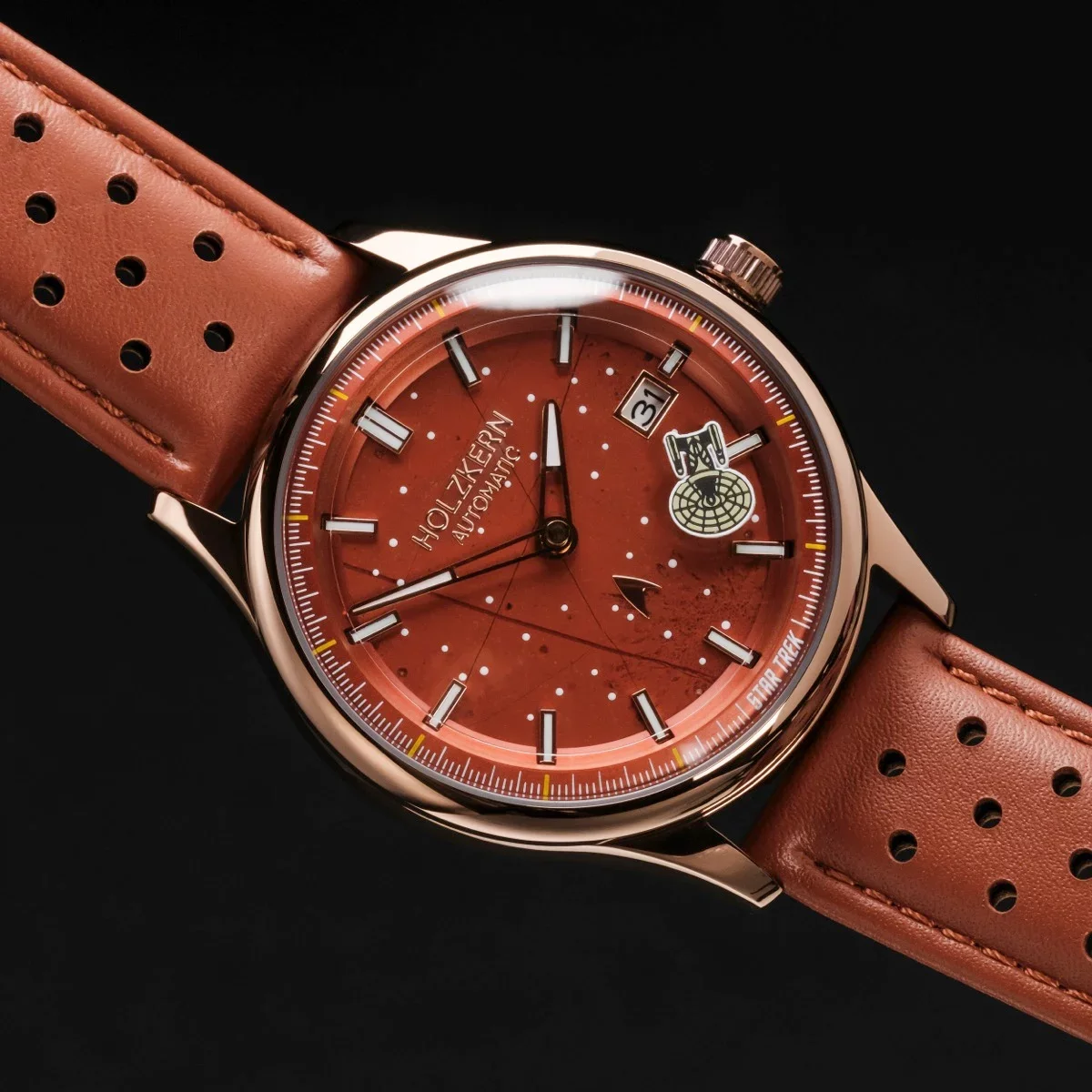 Holzkern Automatic NCC-1701-D Jaspis/Rot