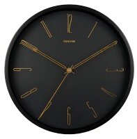 moderne Wanduhr Schwarz - Karlsson Modell: KA5898BK