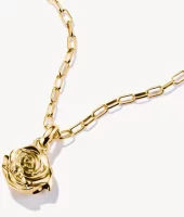 Charm-Anhänger, Rosenblüte aus Silber,...