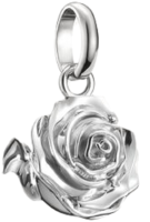 Charm-Anhänger, Rosenblüte aus Silber - Thomas...