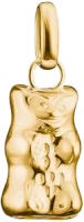 Charm-Anhänger, Goldbär, aus Silber, vergoldet...