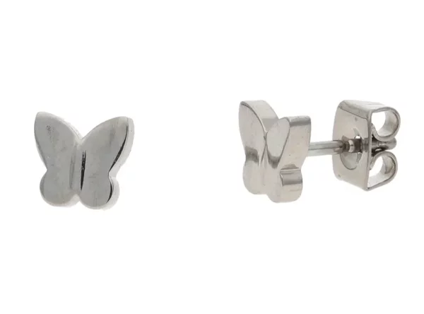 Ohrstecker aus Titan, Schmetterling - Boccia Jewelry Modell: 05091-01