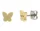 Ohrstecker aus Titan, Schmetterling vergoldet - Boccia Jewelry Modell: 05091-02