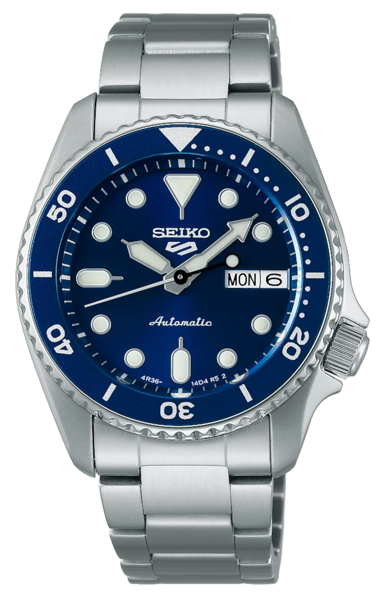 Herrenuhr - Edelstahl, Blaues Zifferblatt - Seiko Modell: Srpl77K1