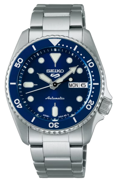 Herrenuhr - Edelstahl, Blaues Zifferblatt - Seiko Modell: SRPL77K1