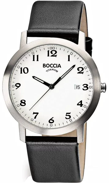Herrenuhr Allergikerfreundlich - Boccia Modell: 3618-01