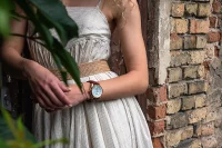 Damenuhr roségoldfarben mit Lederarmband – Vostok Europe Modell: VS42-125B754