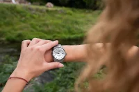 Damenuhr silberfarben mit Edelstahlarmband – Vostok Europe Modell: VS42-125A755B