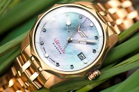 Damenuhr roségoldfarben mit Edelstahlarmband – Vostok Europe Modell: VS42-125B754B