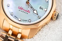 Damenuhr roségoldfarben mit Edelstahlarmband – Vostok Europe Modell: VS42-125B754B