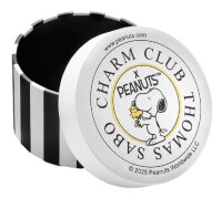 Charm-Anhänger aus recyceltem 925er Sterlingsilber mit handbemaltem Snoopy PEANUTS Motiv, Thomas Sabo, Modell: 2225-664-11