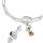 Charm-Anhänger aus recyceltem 925er Sterlingsilber mit handbemaltem Snoopy PEANUTS Motiv, Thomas Sabo, Modell: 2225-664-11