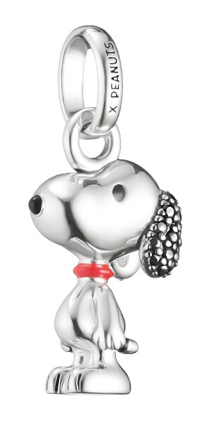 Charmanhänger aus recyceltem 925er Sterlingsilber mit Snoopy-Motiv und Pavé-Besatz, Thomas Sabo PEANUTS Connect Modell: CC1310-691-11