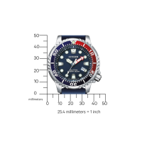 Herrenuhr, ISO-zertifizierte Promaster Diver Eco-Drive, Dunkelblaues Zifferblatt – Citizen Modell: BN0168-06L