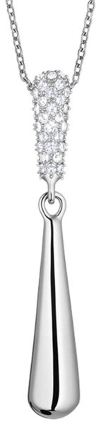 Arctic Pavé Halskette: Eleganter Edelstahl Anhänger Funkelnde Zirkonia - BERING Modell: 454-17-500