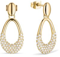 Arctic Pavé Ohrringe, goldglänzender...