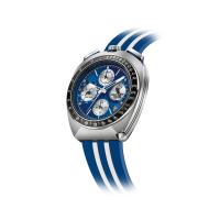 Herrenuhr mit Gummiband blau Ø 43 mm - Bulova...