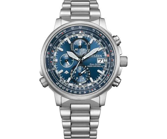 Citizen Promaster Sky AT8300-58L Herren Funk-Solaruhr: Edelstahl, blaues Zifferblatt, 20 ATM