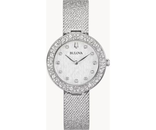 Bulova 96L329 Crystal Phantom Damenuhr - Elegante 30,5mm Edelstahl Quarz 3 ATM