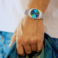 Damen Armbanduhr, elegantes Edelstahl-Design,...