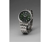Herrenuhr, Automatikwerk aus Edelstahl, Grünes...