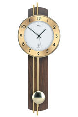 AMS Wanduhr Stiluhr Pendel top Design braun Westminster/Bim-Bam Schlag Glocke 