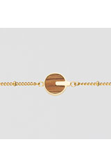 Holzkern Jewelry-Opacity Armband (Marmorholz/Gold)
