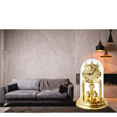 Anniversary Clocks Elegant with turning pendulums