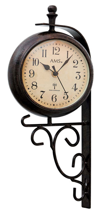 Antik Optik Uhren Neu Gartenuhr Wanduhr AMS 9463 Aussenuhr