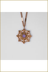 Holzkern Jewelry-Aphonia Halskette (Amethyst/Gold)